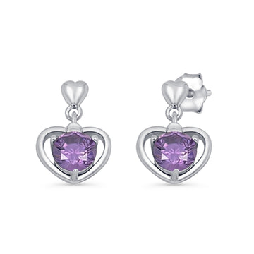 Heart Stud Earring